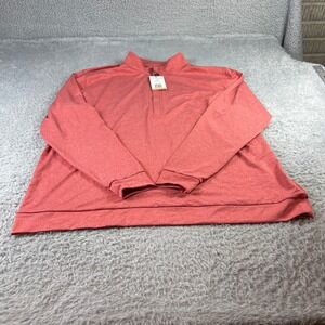 Matte Grey Hightower 1/4 Zip Pullover Mens 2XL Scarlet Heather Golf Shirt 120091